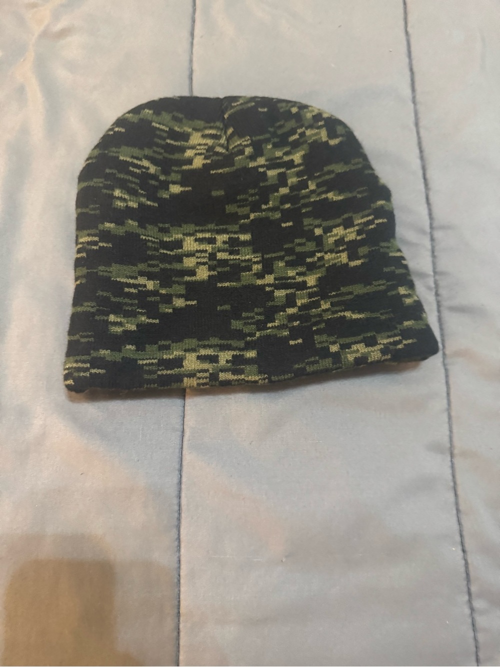 Camouflage Beanie Hat Green Brown Black Stretch Army Pattern Boys Casual